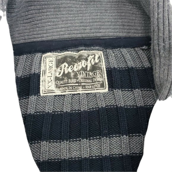 Retro HIPSTER Mr. Rogers Cobain 70s Nerdy Geek Button up CARDIGAN SWEATER - Picture 3 of 6